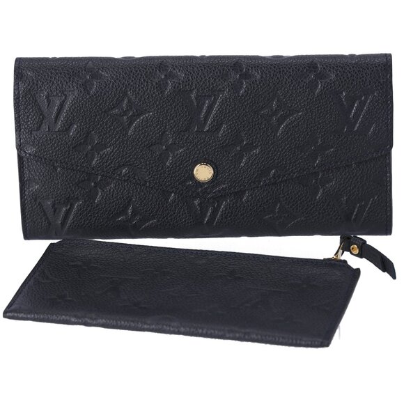 Louis Vuitton Handbags - Louis Vuitton Curieuse Monogram Empreinte Long Wallet M60565 Black + Pouch